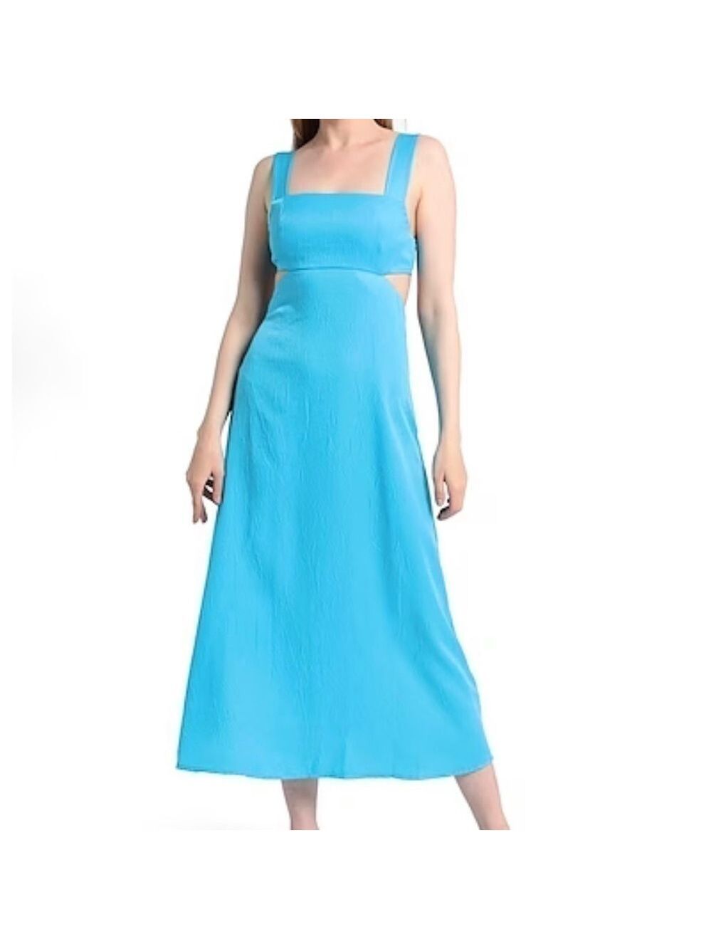 TOPSHOP Fabulous Turquoise Midi Halter Dress Size 10 NWT!